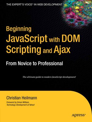 cover image of Beginning JavaScript with DOM Scripting and Ajax